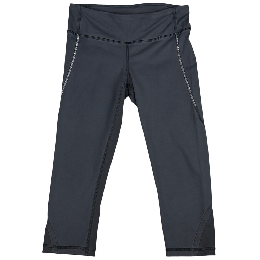 Lululemon Women's Size 6 W27 x L19‎  Run Inspire Crop II Luxtreme Black Leggings
